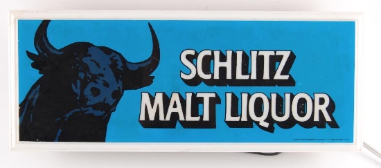 Vintage Schlitz Malt Liquor Light Up Advertising Beer Sign