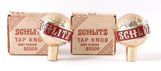 Group of 2 Vintage Schlitz Advertising Beer Tappers
