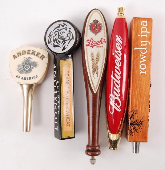Group of 5 Advertising Beer Tappers