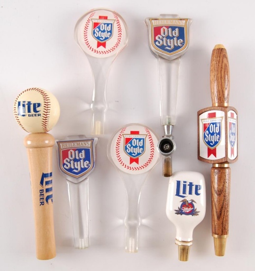 Group of 7 Advertising Beer Tappers