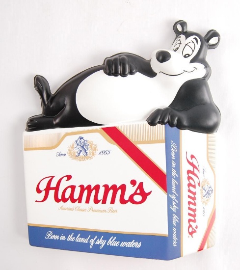 Vintage Hamm's Beer Vacuformed Advertising Beer Sign