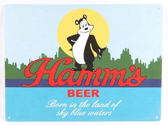 Modern Hamm's Beer Advertising Metal Sign