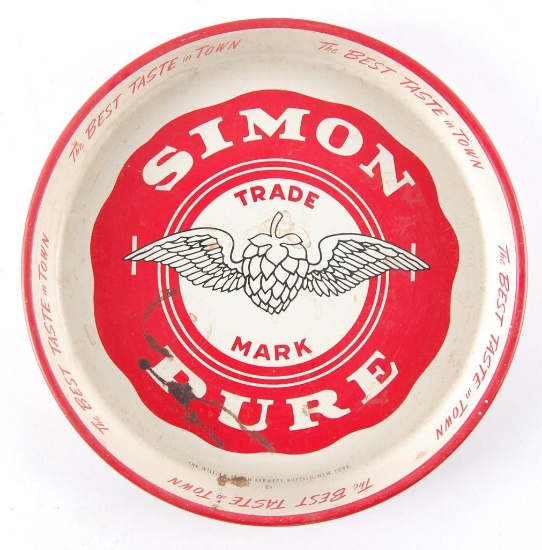 Vintage Simon Pure Advertising Beer Tray