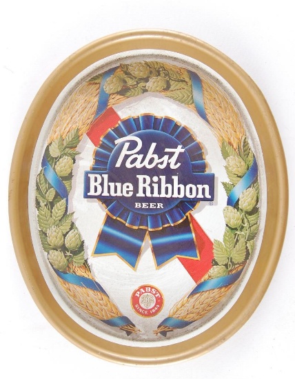 Vintage Pabst Blue Ribbon Advertising Beer Tray