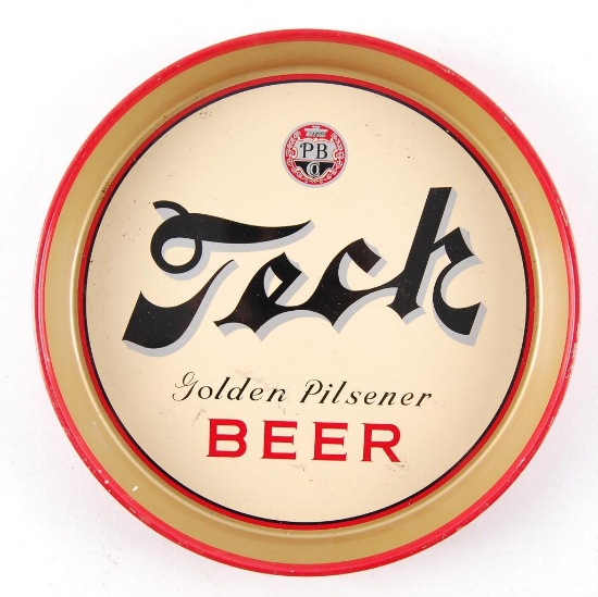 Vintage Tech Golden Pilsner Beer Advertising Tray