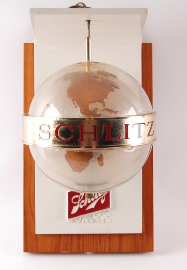 Vintage Schlitz Globe Light Up Advertising Motion Beer Sign
