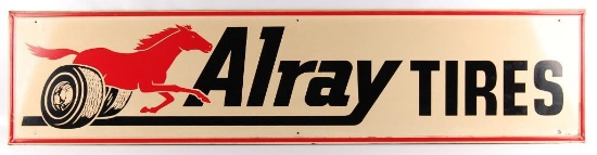 Vintage Alray Tires Advertising Metal Sign