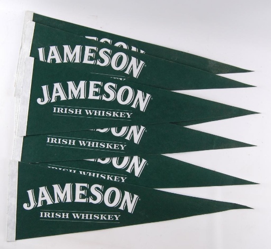Group of 7 Jameson Irish Whiskey Advertising Pennants