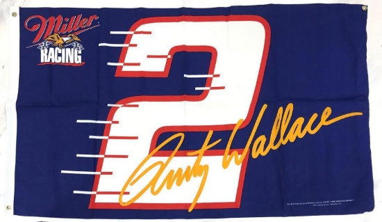 Miller Racing Rusty Wallace Advertising Flag
