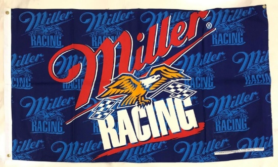 Miller Racing Advertising Flag