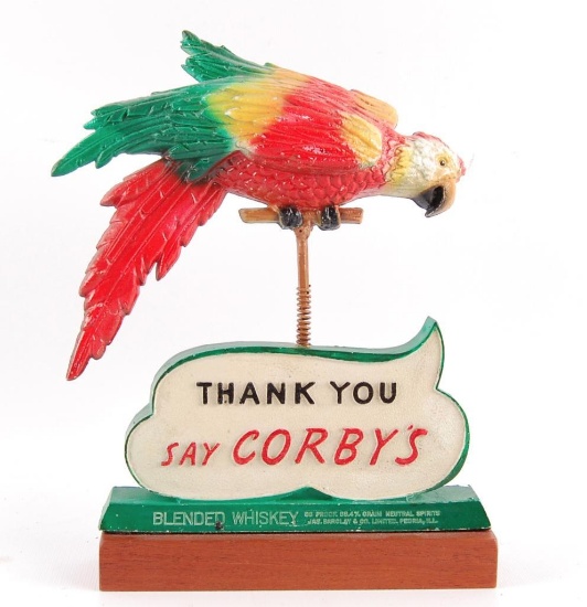 Vintage Corby's "Thank You" Advertising Countertop Display