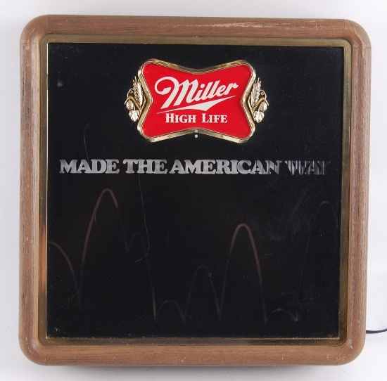 Vintage Miler High Life Light Up Advertising Motion Beer Sign