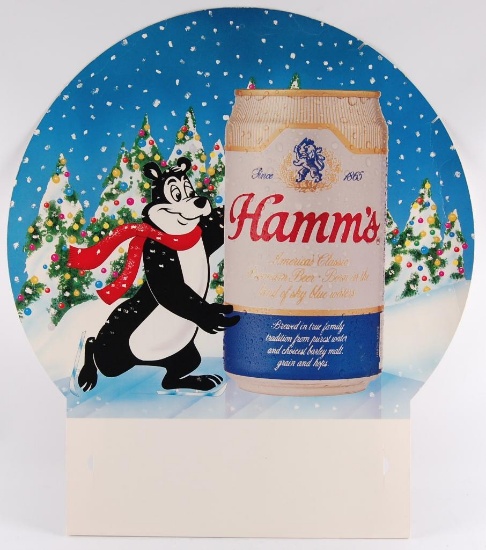 Vintage Hamm's Beer Cardboard Advertising Standee