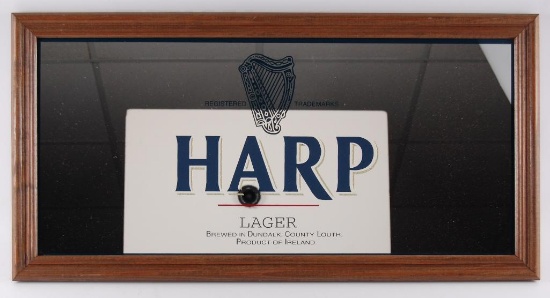 Harp Lager Advertising Beer Mirror