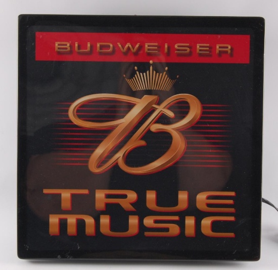 Budweiser "True Music" Light Up Advertising Beer Sign
