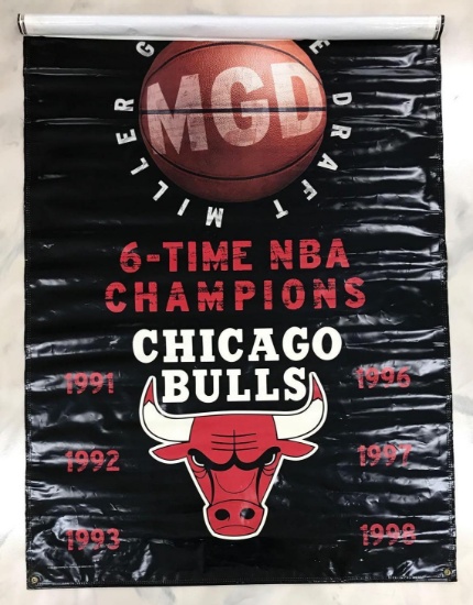 Vintage MDG Chicago Bulls Advertising Banner