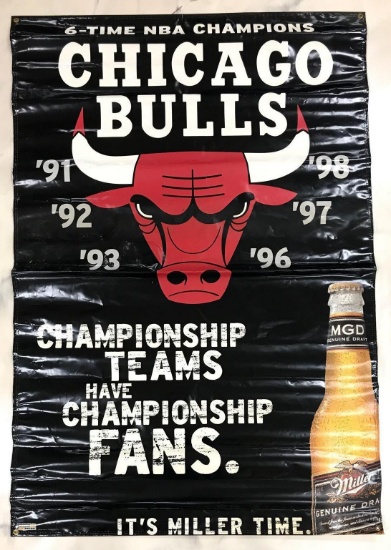 Vintage MDG Chicago Bulls Advertising Banner