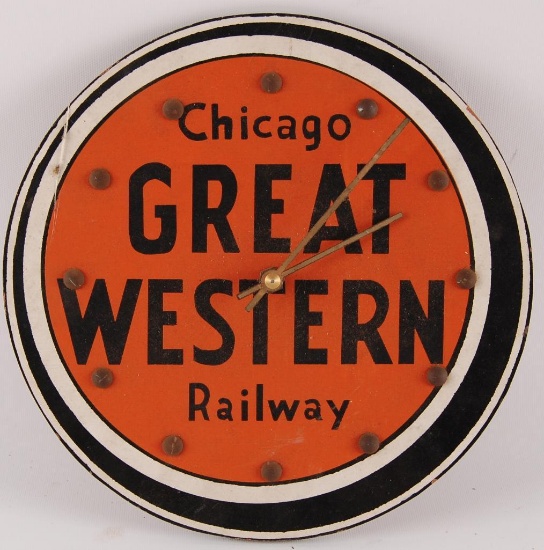 Chicago Great Western Railway Advertising Clock