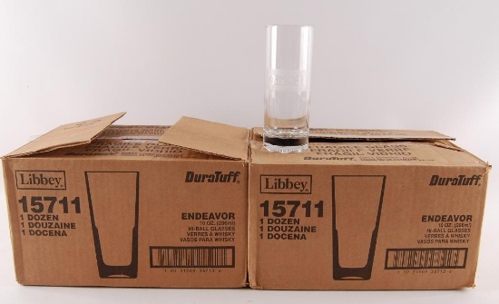 2 Full Boxes of Kamora Coffee Liquor Advertising Glasses
