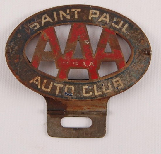 Vintage AAA Saint Paul Auto Club Car Badge