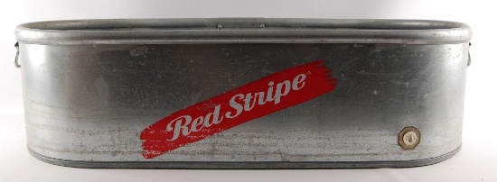 Red Stripe Advertising Metal Tub