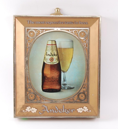 Vintage Andeker Light Up Advertising Beer Sign