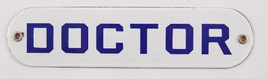 Vintage Doctor Porcelain Sign