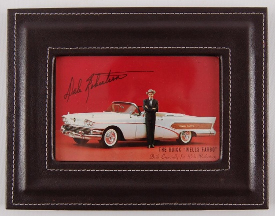 Dale Robertson Buick and Well Fargo Framed Postcard