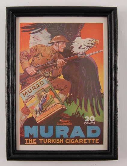 Murad Turkish Cigarettes Framed Advertisement