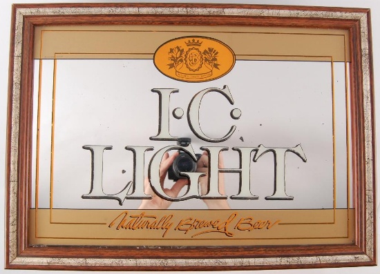 I.C. Light Advertising Light Up Beer Sign