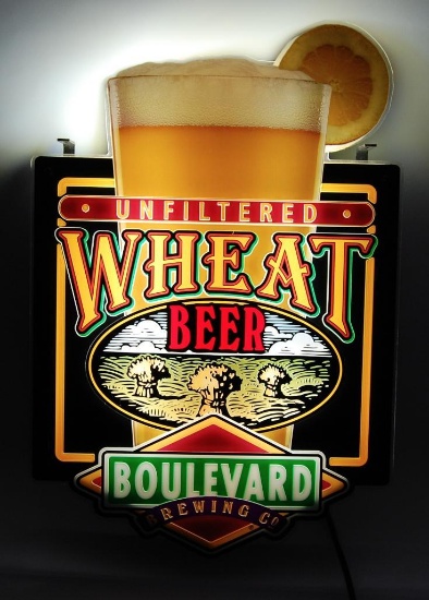 Boulevard Brewing Co. Wheat Beer Light Up Advertising Sign