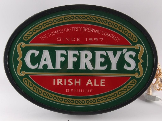 Caffrey's Irish Ale Light Up Advertising Beer Sign