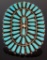 Sterling Silver Zuni Petit Point Turquoise Ring