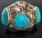 S. Ray Sterling Silver & Turquoise Cuff Bracelet