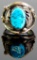 R. T. Begay Navajo Sterling Silver Turquoise Ring