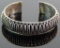 All Sterling Silver Men's Cuff Bracelet