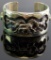 Sterling Silver & Turquoise Horse Cuff Bracelet