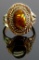 Gold Filled & Sterling Silver Fire Agate Ring
