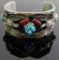 Sterling Silver & Turquoise Eagle Cuff Bracelet