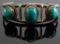 3 Stone Turquoise Cuff Bracelet