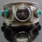 Large Sterling Silver & Turquoise Watch Cuff