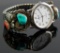 Speidel Watch with Navajo Sterling Silver Watch Tips