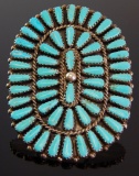 Sterling Silver Zuni Petit Point Turquoise Ring