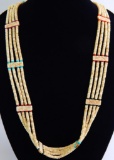 Multi Strand Heishi Bead Necklace