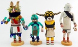 Lot of 4 : Polychrome Kachinas