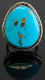 Kathleen Chavez Navajo Sterling Silver Turquoise Ring