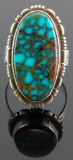 Men's Sterling Silver & Turquoise Ring