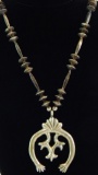 Sterling Silver Navajo Bead Necklace