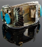 Sterling Silver & Turquoise Watch Cuff