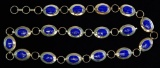 Inlaid Lapis & Sterling Silver Belt